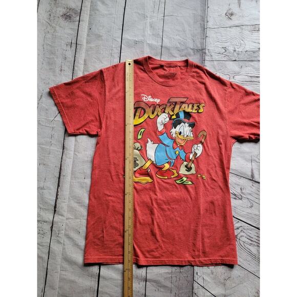 Duck Tales Shirt Mens Medium Red Scrooge McDuck Graphic Disney - Picture 6 of 7